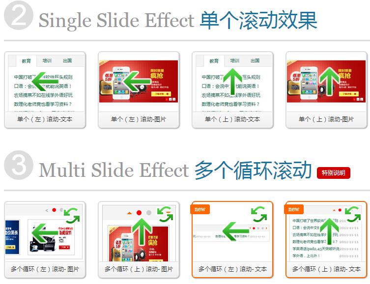 jQuery图片滑动特效集合（SuperSlide）